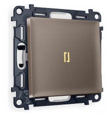 Выключатель одноклавишный с подсветкой без рамки Ambrella Volt MA632010 Quant