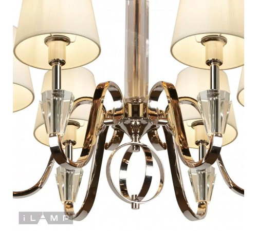 Подвесная люстра iLamp P2424-6 Nickel Alesti