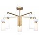 Люстра на штанге Escada 1171/5P Brass Sonnet