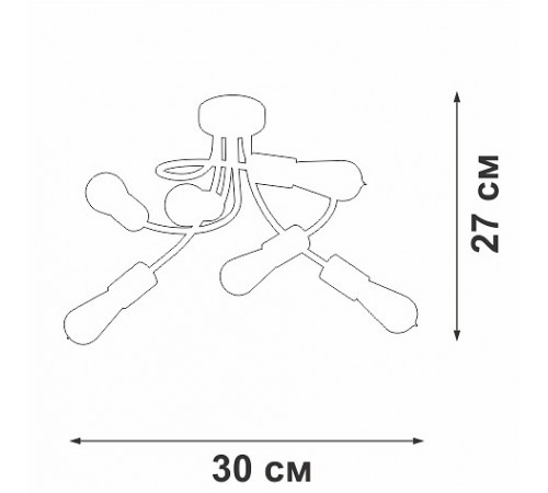 Потолочная люстра Vitaluce V3928-1/6PL V3928