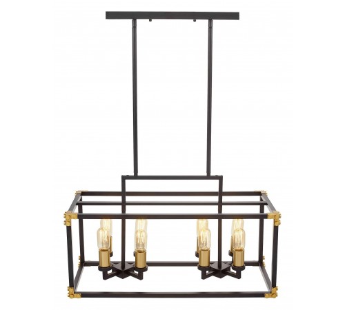 Подвесной светильник LUMINA DECO LDP 1140-8 BK+MD Waldorf