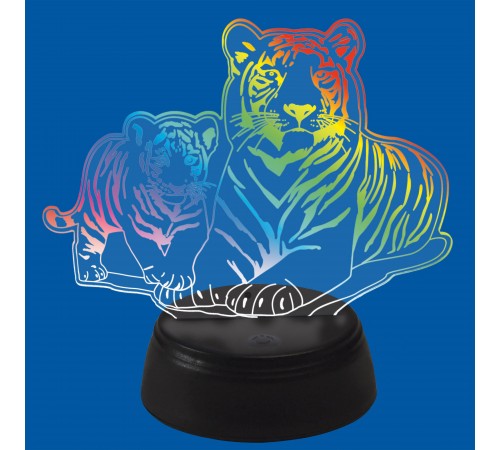 Зверь декоративный ULI-M508 RGB/3AA TIGER FAMILY/BLACK UL-00008403