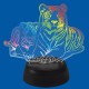 Зверь декоративный ULI-M508 RGB/3AA TIGER FAMILY/BLACK UL-00008403