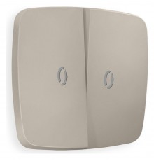 Клавиши для выключателя двухклавишного c подсветкой Quant OP3640