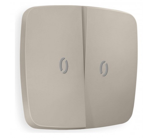 Клавиши для выключателя двухклавишного c подсветкой Quant OP3640