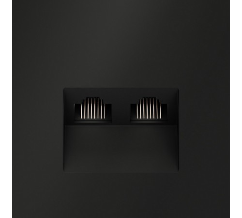 Розетка двойная Ethernet RJ-45 без рамки Voltum VLS060208 S70