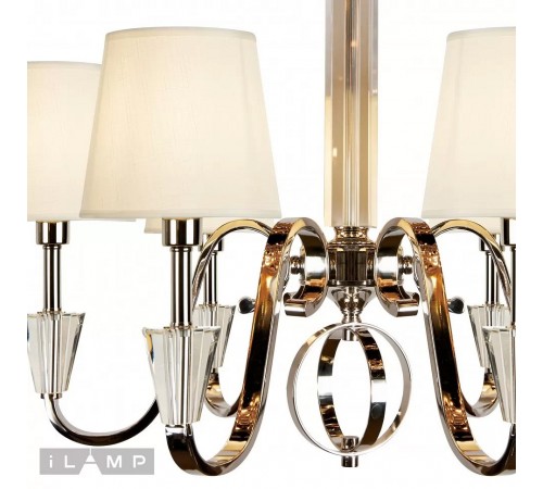 Подвесная люстра iLamp P2424-6 Nickel Alesti