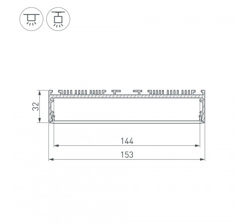 Профиль универсальный Arlight 036368 ARH-POWER