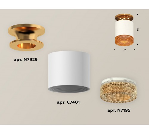 Накладной светильник Ambrella Light XS7401123 XS