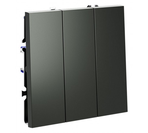 Выключатель трехклавишный без рамки Voltum VLS030106 S70