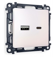 Розетка 2хUSB type A и C без рамки Ambrella Volt MA211010 Quant