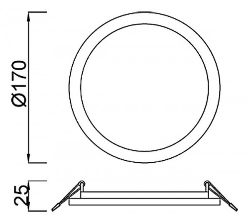 Встраиваемый светильник Mantra C0182 Saona