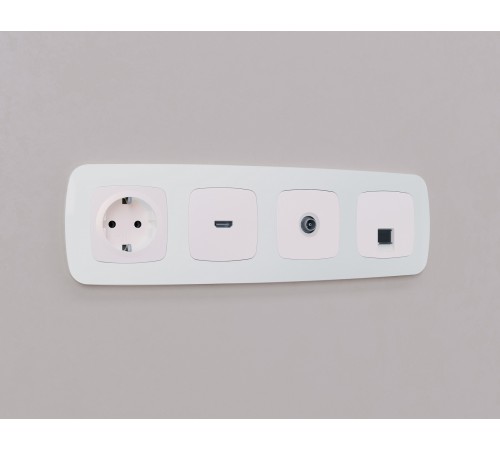 Накладка для розетки RJ-11 или RJ-45 Ambrella Volt OP2120 Quant