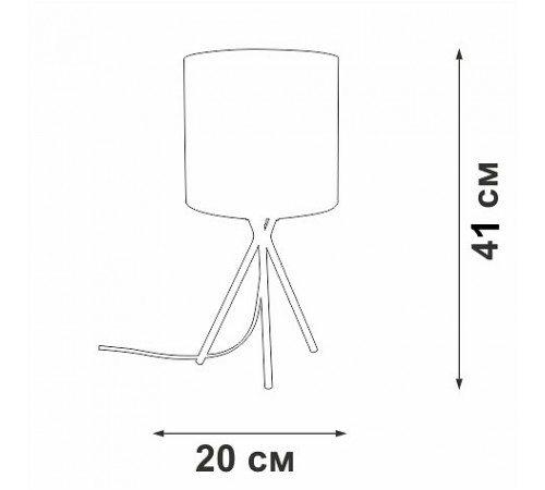 Настольная лампа декоративная Vitaluce V29570-1/1L V29570