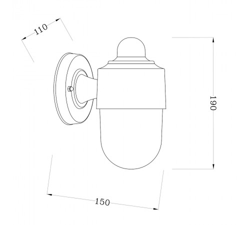 Светильник на штанге Escada 30008W/01 30008