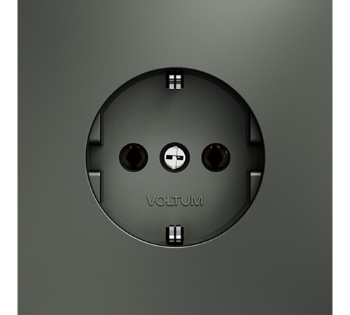 Розетка с заземлением, без рамки Voltum VLS040106 S70