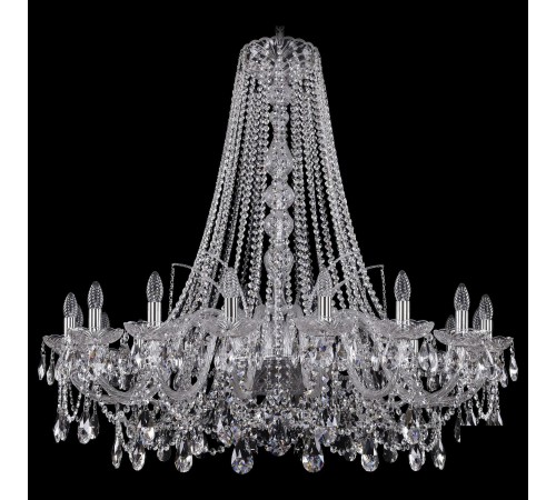 Подвесная люстра Bohemia Ivele Crystal 1411/18/400/h-113/Ni 1411