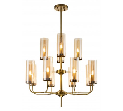 Люстра на штанге Indigo 13014/12R Brass Balletto