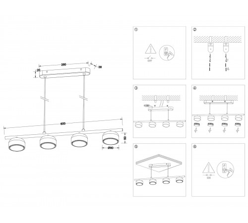 Подвесной светильник Ambrella Light TN71039 TN