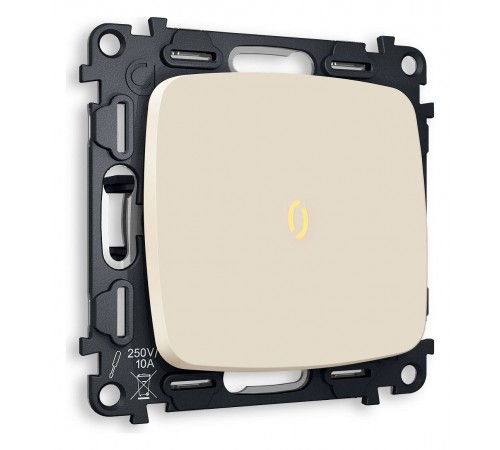 Выключатель проходной одноклавишный с подсветкой без рамки Ambrella Volt MO322030 Quant