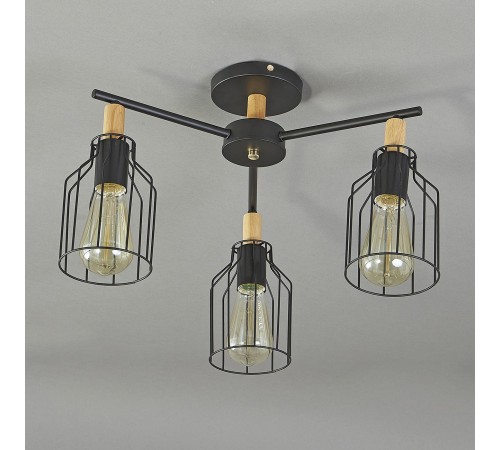 Люстра на штанге Escada 469/3PL Black Texas