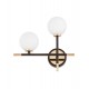 Бра LUMINA DECO LDW 6033N-2 BK+FGD Marsiada