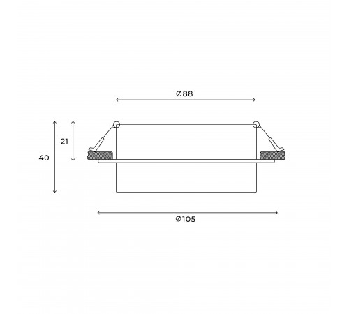 Встраиваемый светильник Hesby Lighting HSBL_0127 Nimbus