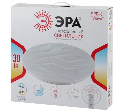 Накладной светильник Эра SPB-6-30-RC Wave Классик