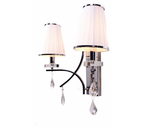 Бра LUMINA DECO LDW 66247-2 WT+CHR Glamour