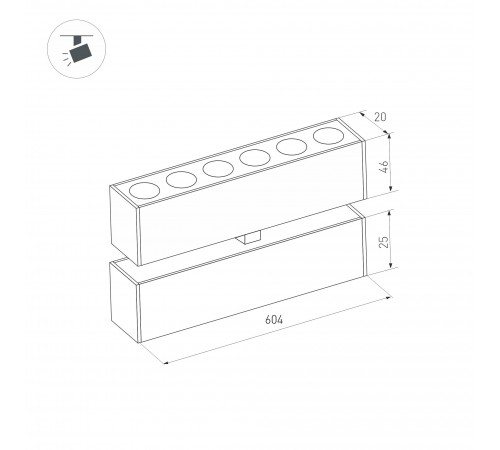 Накладной светильник Arlight 034221 MAG-25