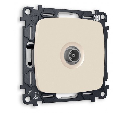 ТВ-розетка проходная без рамки Ambrella Volt MO333030 Quant