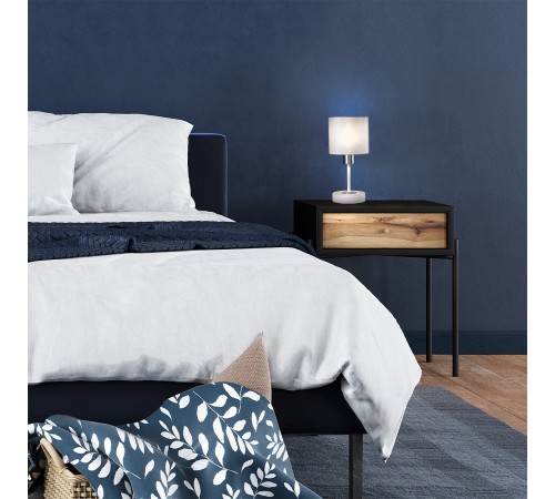 Настольная лампа декоративная Escada 1109/1 White/Silver Denver