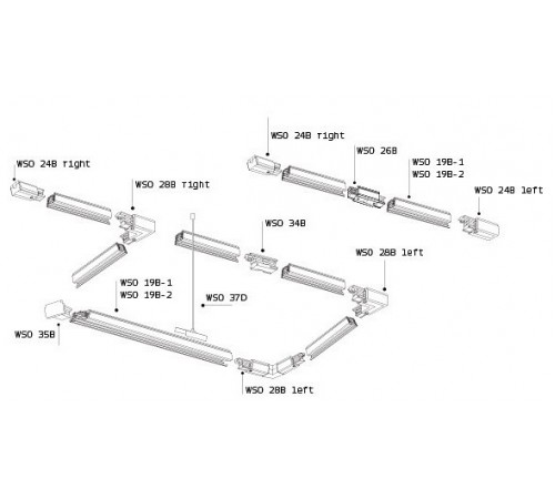Токопровод левый Italline WSO 24BL black WSO