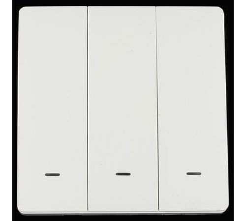 Выключатель беспроводной трехклавишный Aployt APL.0190.00.03 Magnetic track 220