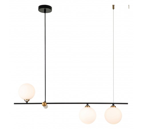 Подвесной светильник Indigo 11015/3P Black Opaco