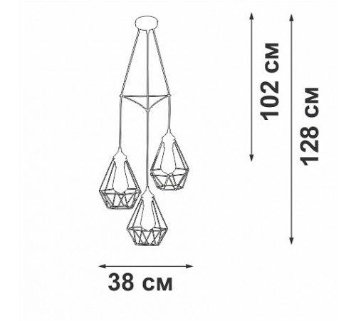 Подвесной светильник Vitaluce V28030-1/3S V28030