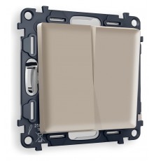 Выключатель двухклавишный без рамки Ambrella Volt MA363010 Quant