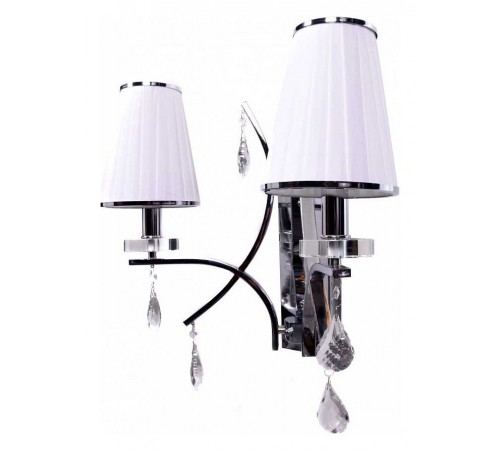 Бра LUMINA DECO LDW 66247-2 WT+CHR Glamour