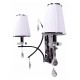 Бра LUMINA DECO LDW 66247-2 WT+CHR Glamour