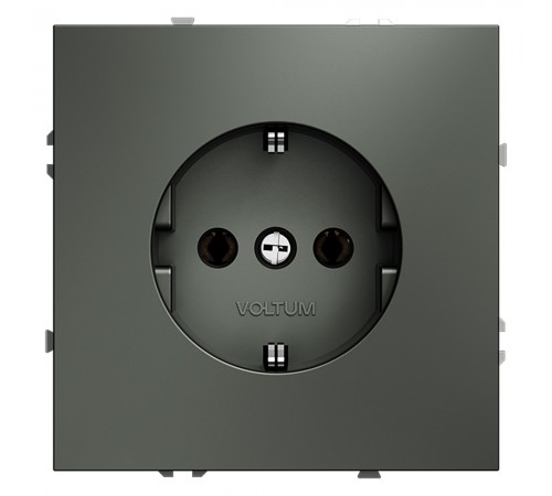 Розетка с заземлением, без рамки Voltum VLS040106 S70