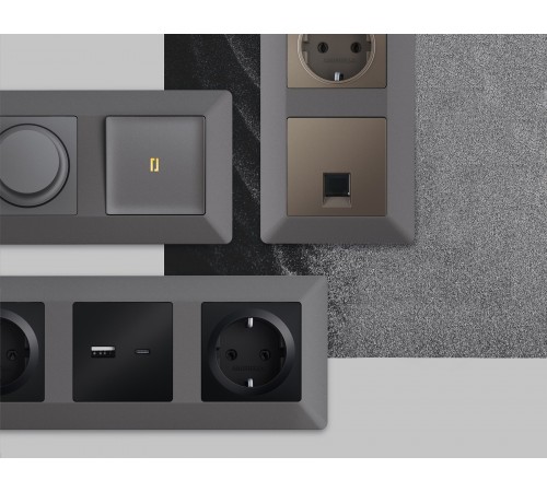 Рамка на 4 поста Ambrella Volt AF110654 Line