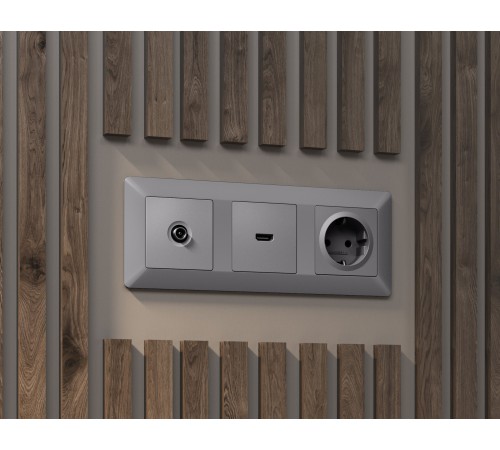 Накладка для ТВ-розетки Ambrella Volt AP5130 Quant