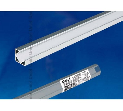 Профиль накладной угловой внутренний Uniel UL-00000597 UFE-A03 SILVER 200 POLYBAG