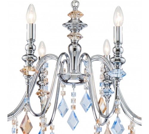 Подвесная люстра Lucia Tucci MAYA 4450.8 chrome Maya