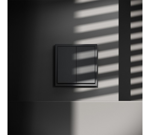 Выключатель двухклавишный без рамки Voltum VLS020107 S70