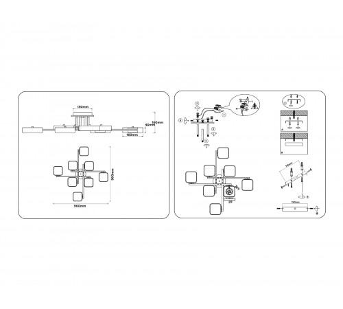 Потолочная люстра Ambrella Light FL4889 FL