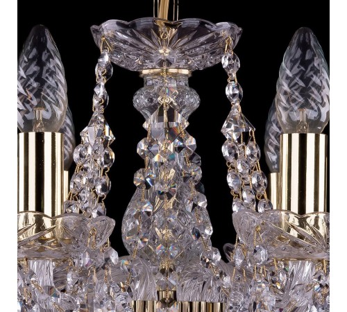 Подвесная люстра Bohemia Ivele Crystal 1413/6/141/G/Leafs 1413