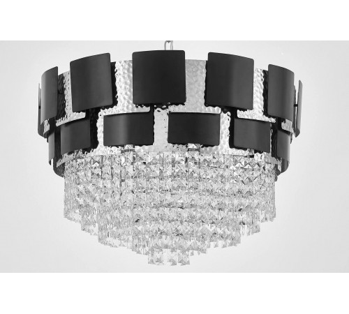 Подвесная люстра LUMINA DECO LDP 7045-600 BK+CHR MOLINA