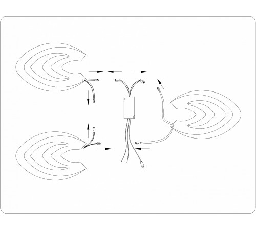 Потолочная люстра Ambrella Light FA4545 FA