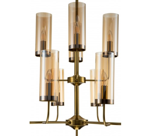 Люстра на штанге Indigo 13014/12R Brass Balletto